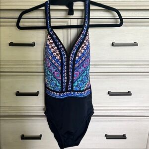 NWOT - Colorful Patterned One-Piece Swimsuit